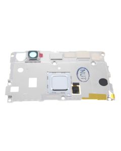 Genuine Huawei P9 Lite (VNS-L21) White Rear Top Cover With Fingerprint Sensor Flex / Camera Lens - 02350TPA 