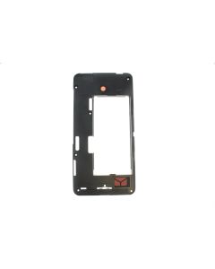 Genuine Nokia Lumia 630, Lumia 635 Black Chassis / Middle Frame with Camera Lens - 02642Q2