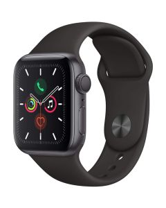 APPLE Watch Series 5 - Space Grey Aluminium with Black Sports Band, 40 mm - MWV82B/A - A-Grade