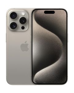 Apple iPhone 15 Pro 256GB Natural Titanium Sim Free / Unlocked Mobile Phone - MTV53ZD/A