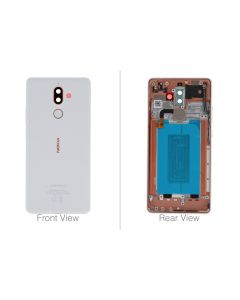 Genuine Nokia 7 Plus Dual Sim TA-1046 White Rear / Battery Cover - 20B2NWW0006