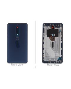Genuine Nokia 6.1 2018 Dual Sim Blue Rear / Battery Cover with NFC - 20PL2L00002