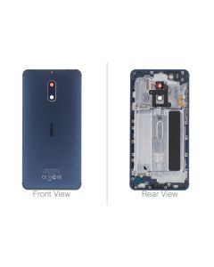 Genuine Nokia 6 TA-1021 Dual Sim Blue Rear / Battery Cover - 20PLELW0004