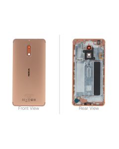 Genuine Nokia 6 TA-1021 Dual Sim Copper Rear / Battery Cover - 20PLEMW0016