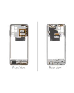 Official Samsung Galaxy M32 SM-M325 White Middle Cover / Chassis - GH98-46876C