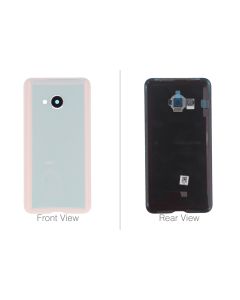 Genuine HTC U Play Ice White Glass Rear / Battery Cover With Adhesive - 74H03313-06M