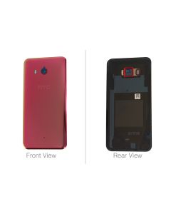 Genuine HTC U11 Solar Red Rear Glass / Battery Cover With Adhesive -  74H03337-25M