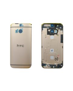 Genuine HTC One M8 2014 Flagship Gold Laser Etching Rear Cover / Chassis - 83H40008-40