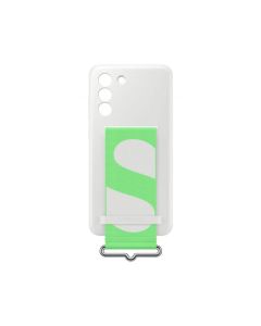 Official Samsung Galaxy S21 FE 5G G990 White Silicone Cover with Strap - EF-GG990TWEGWW