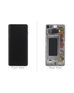 Official Samsung Galaxy S10 G973 Prism White LCD Screen & Digitizer - GH82-18850B