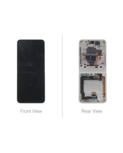 Official Samsung Galaxy Z Flip 3 5G Cream Inner Flip LCD Screen (No Camera) - GH82-27244B / GH82-27243B