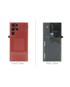 Official Samsung Galaxy S22 Ultra 5G SM-S908 Red Rear / Battery Cover - GH82-27457H