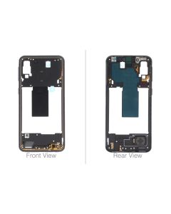 Genuine Samsung Galaxy A40 SM-A405 Black Middle Cover - GH97-22974A